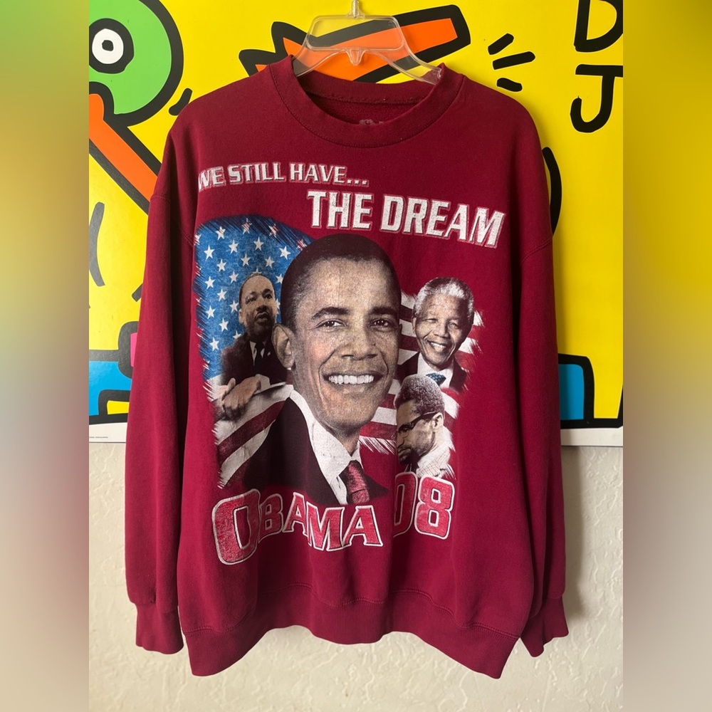 2008 Barack Obama All Over Print Election SweatShirt